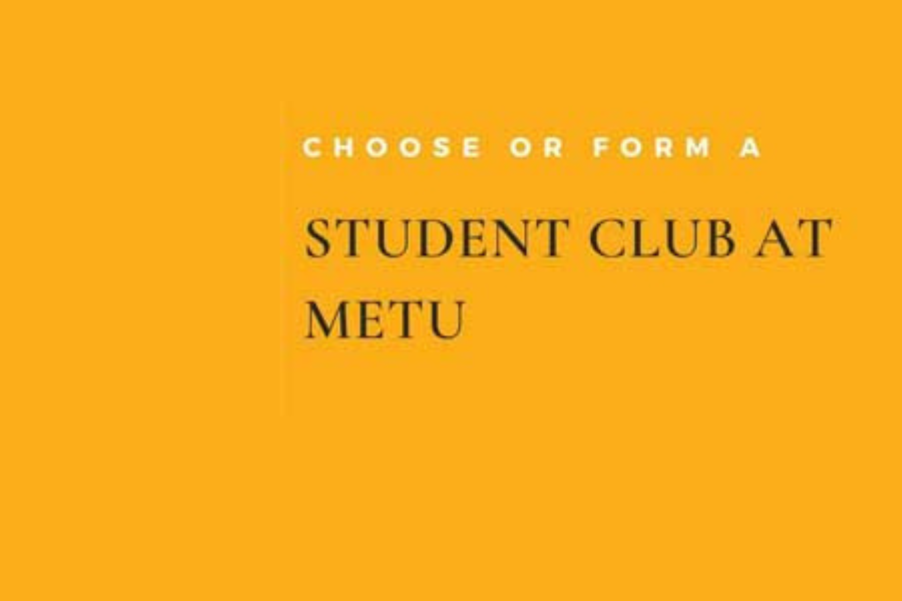 METU Clubs - Club Choosing Event