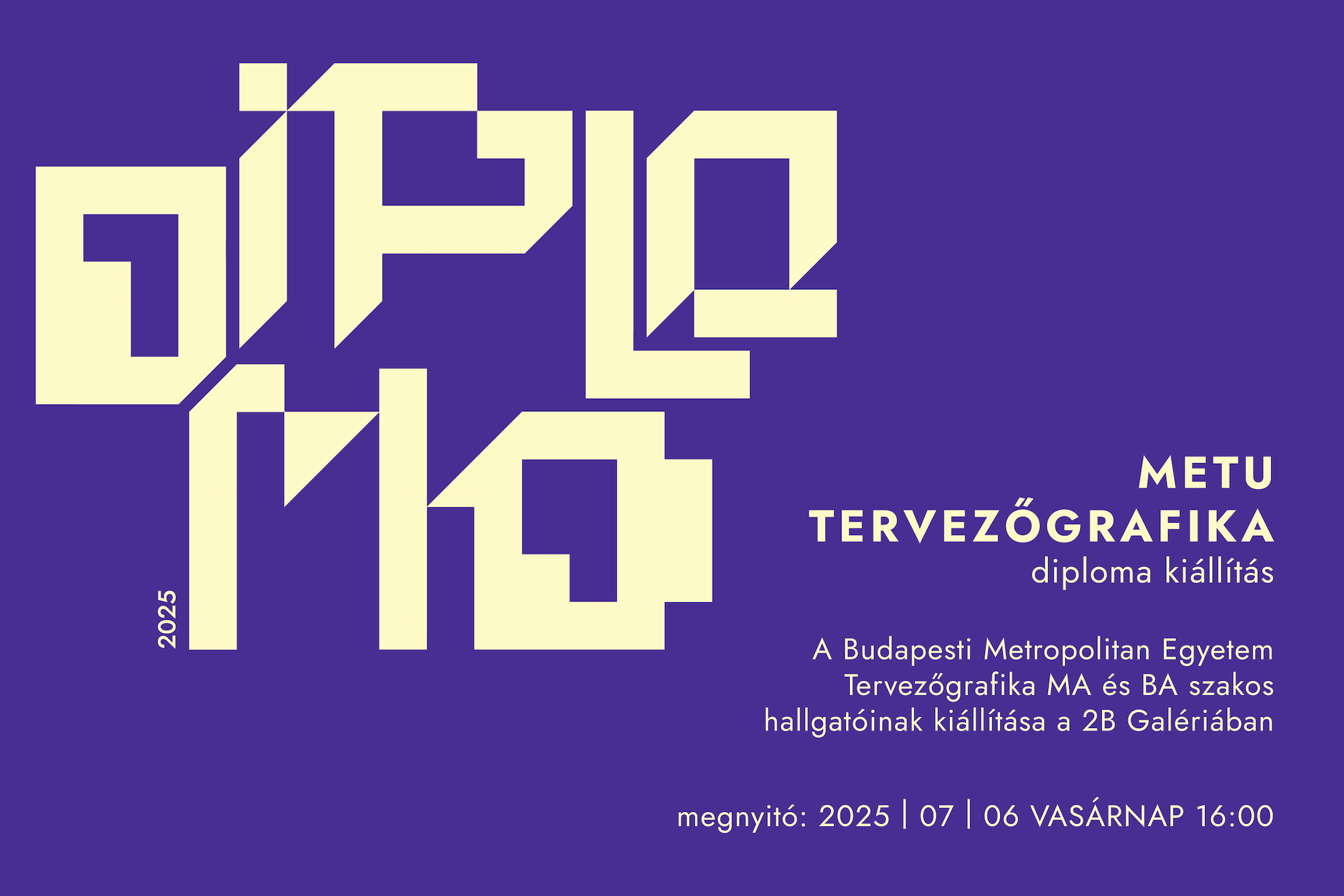 METU Tervezőgrafika diploma kiállítás